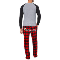 HOLIDAY FAMJAMS Men’s Sleep Set In Grey, XXL (4446)