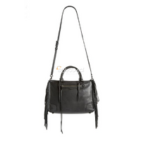 REBECCA Minkoff 'Regan' Fringe Satchel in Black