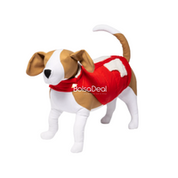 WONDERSHOP Quilted Holiday Dog and Cat Puffer Vest in Red, XLarge