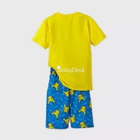 POKEMON Boys' 'Gotta Catch 'Em All!' 2pc Pajama Set Blue/Yellow, Medium