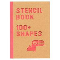 YOOBI Stencil Book 8 Sheets, 100+ Shapes, Cockatoo Orange