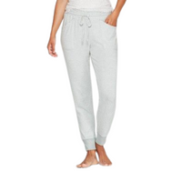 STARS ABOVE Women's Striped Perfectly Cozy Lounge Jogger Pants In Smoke Green, L