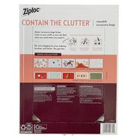 ZIPLOC Contain The Clutter Reusable Accessory Bags, Boho Collection 15 Bags
