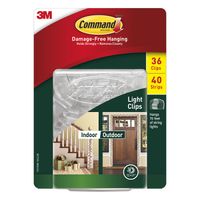 3M Command Outdoor Light Clips with Foam Strips Club Pack