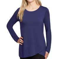 MEMBER'S MARKLadies LongSleeve Soft Top In Navy, S