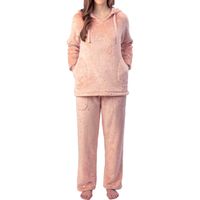 BLUSH Women's Plush PJ Set in Sunrise Pink, Large