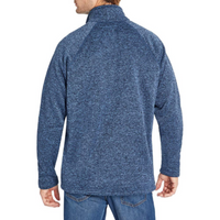 EDDIE BAUER Men's 1/4 Zip Sweater Fleece Pullover in Shady Blue, Large
