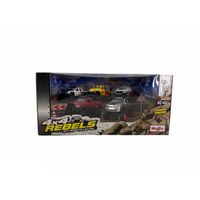 MAISTO 4x4 Rebels Offroad Collection Diecast 5 Pack Truck Set & Accessories Set 4