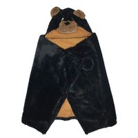 BEST BRANDS Character Hooded Throw In Brown Bear