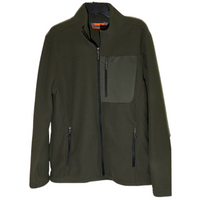 FREE COUNTRY Men's Grid Fleece Jacket In Dark Olive, S
