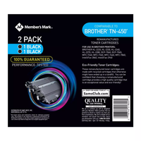 Member's Mark Remanufactured Brother TN450 (2 pk., 2 Black Toner Cartridges)