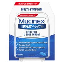 MUCINEX FastMax Caplets Cold, Flu, & Sore Throat 20 ct.