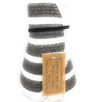 LUCKY STAR ENTERPRISE Women's Garden Sun Hat Foldable Roll Up Beach Summer In Grey/White