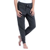 Eddie Bauer Women's Capri Jogger Heather Charcoal Grey, Medium