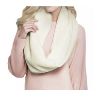 PEACE & PEARLS Women's Cozy Scarf In Ivory, One Size
