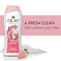 OLAY Fresh Outlast Cooling White Strawberry & Mint Body Wash 13.5 oz