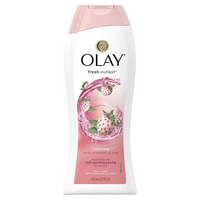 OLAY Fresh Outlast Cooling White Strawberry & Mint Body Wash,22 Ounce