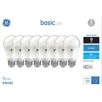GE Basic 60Watt EQ A19 Daylight LED Light Bulb (8Pack)