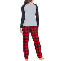 HOLIDAY FAMJAMS Women's Family Pajama 2Piece Set In Grey, M (1012)