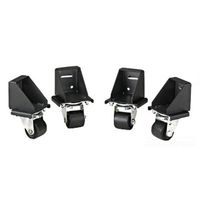 PANDUIT CNCSTR Network Cabinet Caster Set, Black, 4Pack