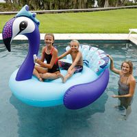 Inflatable Mega Peacock 2 Person Ride Island Float Pool