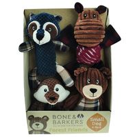 Bone & Barkers 4 Pieces Autumn Dog Toy Pack, Small Dog
