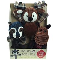 Bone and Barkers 3 Pieces Autumn Dog Toy Pack, Large Dog