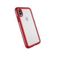 Speck Presidio Grip iPhone X Case Clear/Heartthrob Red
