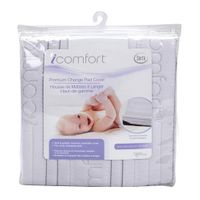SERTA ICOMFORT PREMIUM COMFORT CHANGE PAD COVER IN GREY