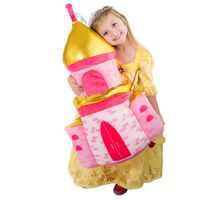 KIDS PLUSH PILLOW & THROW SET CASTLE