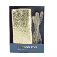 LONDON FOG CROSSBODY WITH WRISTLET WALLET GOLD