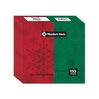 Premium Holiday Paper Plates and Dinner Napkins 150 CT (Dinner Napkins)
