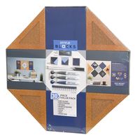 Style Blocks 30 Piece Value Pack Magnetic Chalk Boards and Dry Erase Boards Plus 4 Cork Triangles
