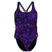 Speedo Womens Ultraback One Piece Swimsuit (6, Purple)