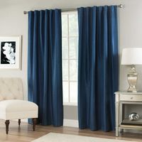 VERNET 108 INCH WINDOW CURTAIN PANEL IN NAVY