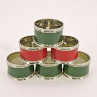 DESIGN IMPORTS 6PIECE CLASSIC CHRISTMAS NAPKIN RING SET