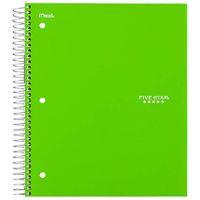 FIVE STAR TREND WIREBOUND, 5 SUBJECT, WIDE RULED, 10.5 X 8, 2 PK, ASSORTED COLOR