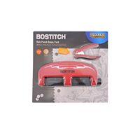 Bostitch EzSqueeze Hole Punch Bonus Pack in Red
