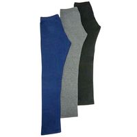 MEMBER'S MARK 3 PACK GIRL'S LEGGINGS, NAVY/ BLACK/ CHARCOAL, SIZE 7