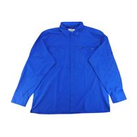 REEL LIFE LONG SLEEVE ANGLER SHIRT IN SNORKEL BLUE, MEDIUM