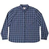 Boston Traders Men's Long Sleeve Dobby Shirt In Dress Blue, Medium