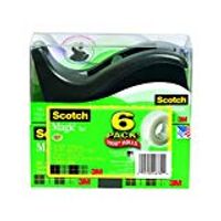Scotch Magic Tape in 6 pack 810 with Dispenser