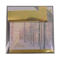 Hallmark Holiday Boxed Cards with Envelopes, Peace Gold