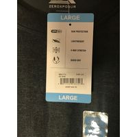 ZeroXposur Mens Sun Protection UPF 50+ Stretch TShirtSlate Jake Large