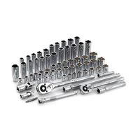 Power Torque 3/8, 1/2 Inch Drive Standard, Deep 6 Point SAE, Metric Socket Set Part #: GM4218