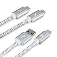 ATOMI TYPE C 3FT BRAIDED USB CABLE WITH METAL TIPS 2 PACK